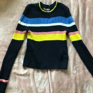 Top Shop, cropped colored sweater